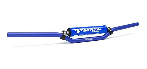 Manubrio Moto Wirtz X6 22mm Bajo Low Azul