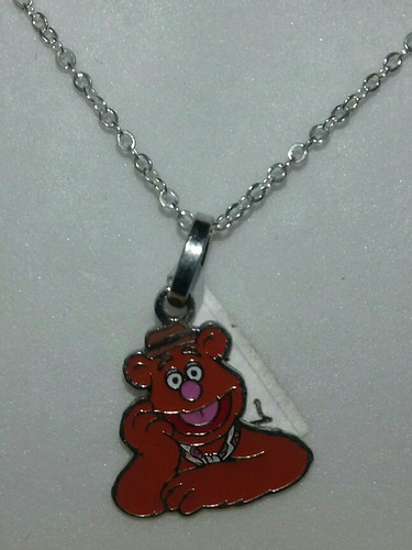 Dije Disney Muppets Fossi Con Cadena Plata .925