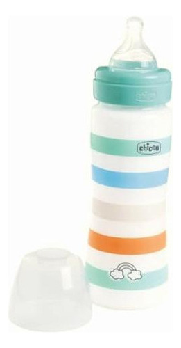 Chicco Biberón Anticólico Well Being 330 Ml Verde