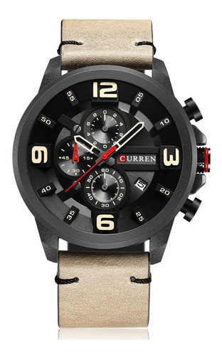 Relógio Masculino Curren 8288 Pulseira Couro Original