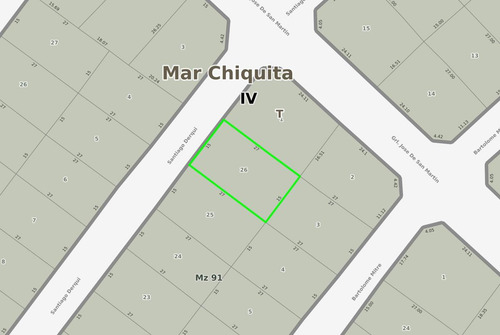Terreno En Venta - 405mts2 - Mar Chiquita