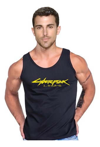 Polera  Tank Cyberpunk 2077 Gamer Futurista Ps4 Cdprojektred