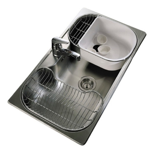 Bacha Cocina Johnson Acero Satinado Luxor Si85sta Si85 Sta