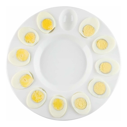 Bandeja Decorativa De Porcelana Para Huevos De Pascua De 10