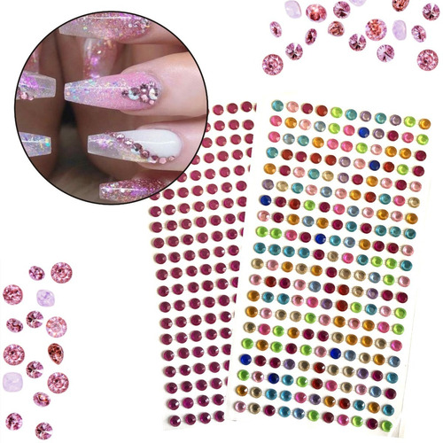 Piedritas Strass Autoadhesivo X220u Uñas Manicuria 5mm Gemas