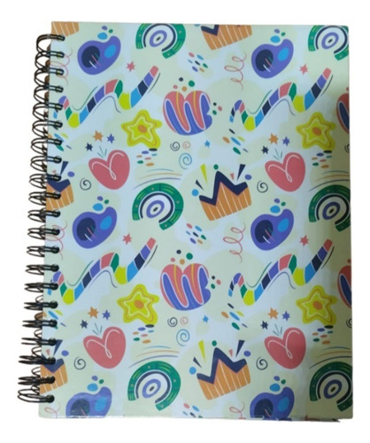 Libretas De Espirales De 6 Materias 210hojas Medida 28x23 Cm