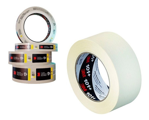 Pack X2 Cinta De Papel Enmascarar 3m P/pintor 18mm X 50mts