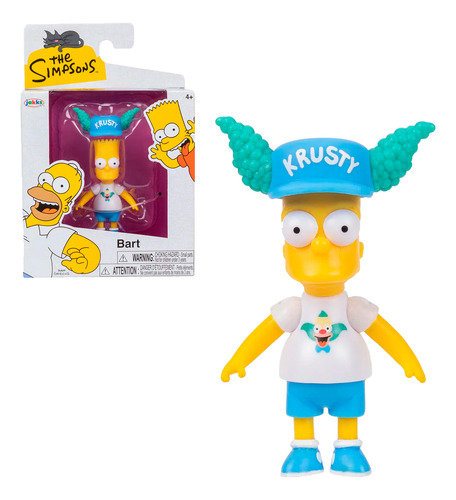 Boneco Simpsons 2,5 Bart Fã Do Krusty 5cm - Sunny