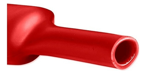 Espaguete/tubo Termo Retrátil 10mm Rolo 2-metro Luz Vermelho