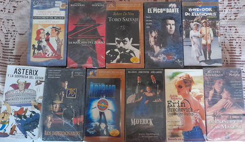 Colección De 11 Peliculas Vhs Hi-fi Stereo A Un Buen Precio