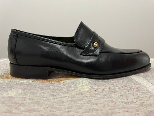 Zapatos Mocasines Clasicos Cuero Negro - Hombre Talle 39
