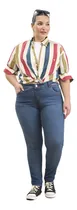 Comprar Jeans Chupín Azul Pulido Marca Cenitho Jeans Talles 46 A 54