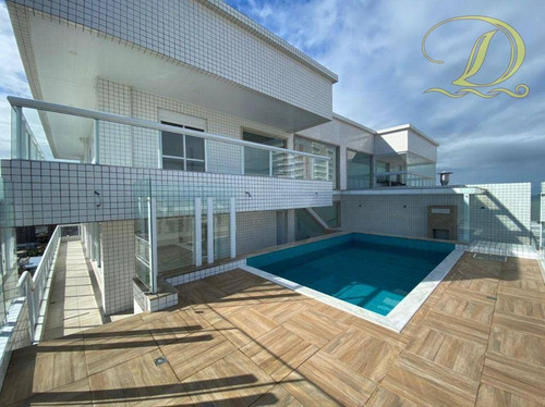 Cobertura Alto Padrão, De 5 Quartos Com Piscina E Churrasqueira À Venda No Forte Com Vista Do Mar!!! - Co0061