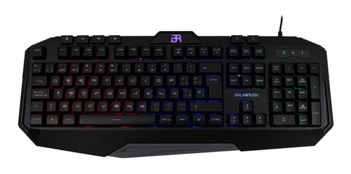 Teclado Gamer Balam Rush Gunfire Rgb Español Br-929639 Color Del Teclado Negro