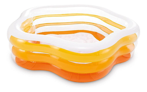 Imagen 1 de 2 de Alberca inflable estrella Intex 56495 460L naranja