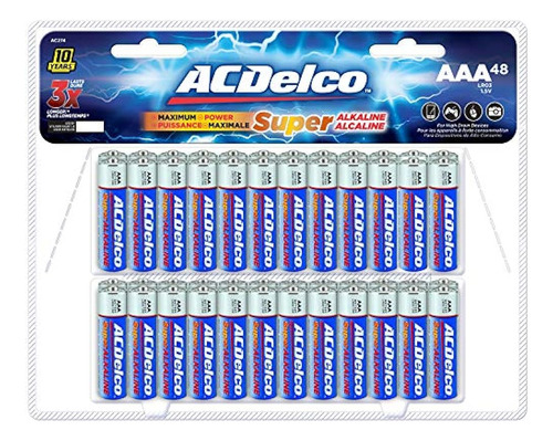 Baterías Acdelco Aaa, Batería Triple Alcalina Súper Alcalina