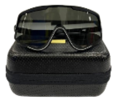 Oculos 100 Glendale Soft Tact Black Smoke Lado Esquerdo -