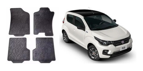 Kit 4 Tapetes Uso Rudo Fiat Mobi 2018 2019 Mopar 