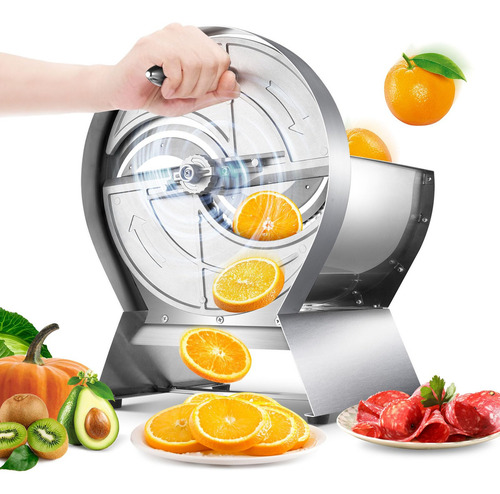Rebanadora Cortador Manual De Frutas Y Verduras Industrial De 0,3 A 13 Mm De Espesor Ajustable Lazydot