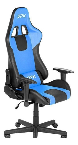 Cadeira Gamer Azul Reclinável E Giratória Gt9 - Dpx