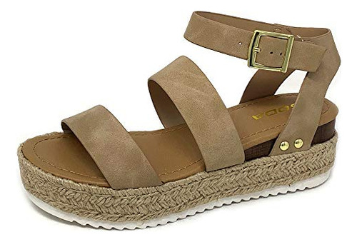 Soda Women Top Shoe Bryce Open Toe Buckle  B07thbm947_210324