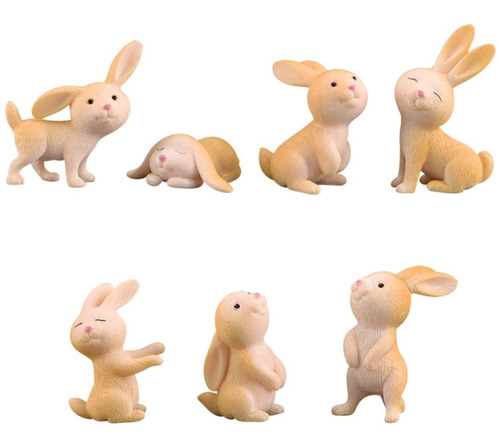   Pcs Cute Miniature Rabbit Figure Animal Rabbit Charac...