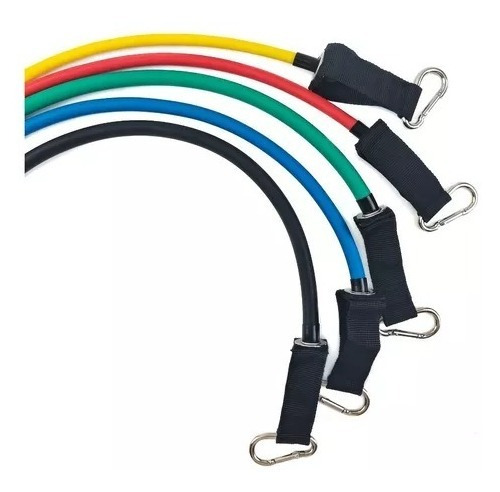 Imagen 2 de 6 de Set Bandas Sogas Elasticas Ejercicio Musculacion Tecnotips