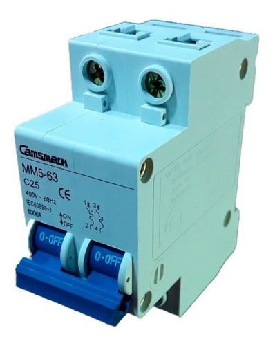 Breaker Magnetotermico 2x25a  Camsmark Interruptor