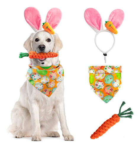 Disfraz De Pascua Para Perro, Diadema Con Orejas De Conejo,.