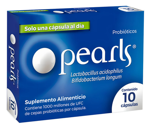 Suplemento Alimenticio Pearls Probióticos 10 Cápsulas