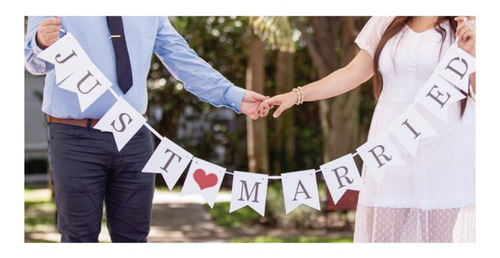 Guirnalda - Recién Casados - Just Married