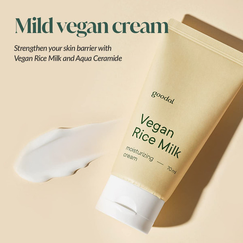 Goodal Crema Hidratante De Leche De Arroz Vegana Suave 2.36
