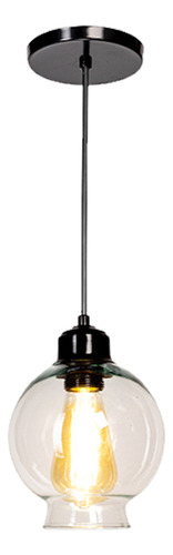 Luminatoria Colgante 127v Acero Inoxidable Negro Maxxi Color Negro/Transparente