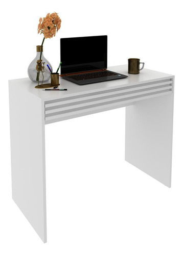 Escrivaninha/mesa Escritório 90cm 1 Gav Multimóveis Cr25261 Cor Branco