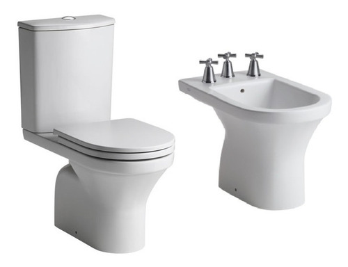 Combo Ferrum Varese Inodoro, Deposito Dual, Bidet 3a Y Tapa