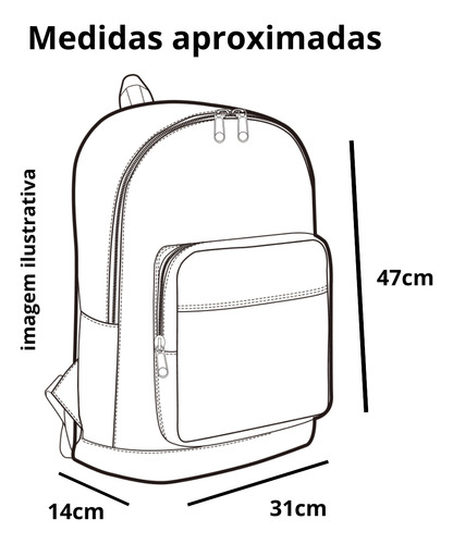 Mochila Executiva Nytron New York Preto Ny0026 C/cabo De Aço
