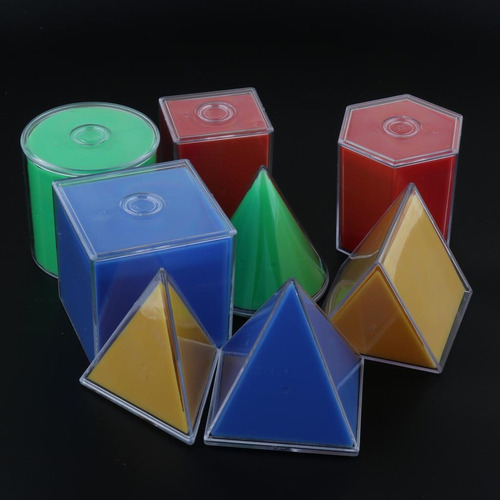 8 Peças De Sólidos Geométricos Geometria Matemática Formas