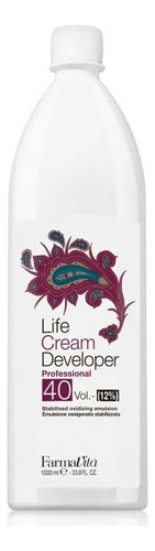  Farmavita  Life Cream Devolper Agua Oxidante Life Cream Developer De 40 Vol 1000 Ml tono 40 vol