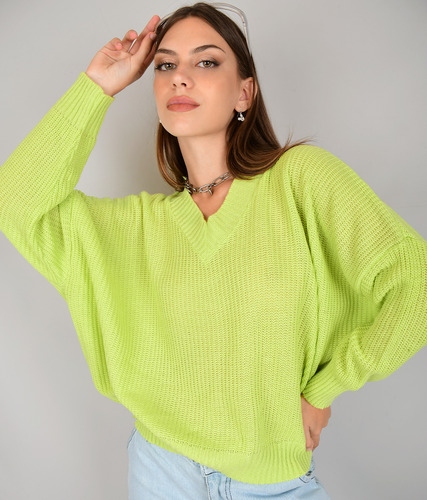 Sweater Tejido Mujer Holgado Londres Pola Nola