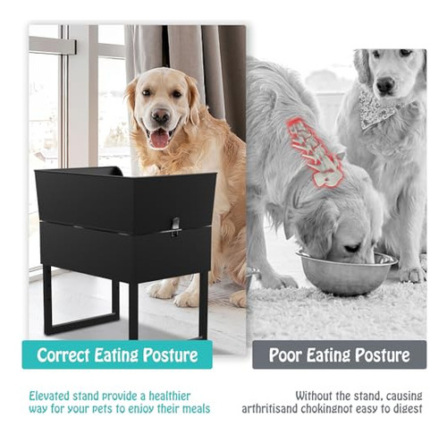 Soporte Ajustable Elevado Para Cuencos De Acero Inoxidable 2