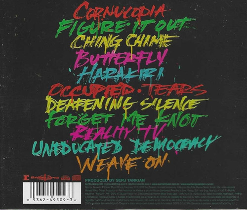 Cd - Serj Tankian - Harakiri - Lacrado