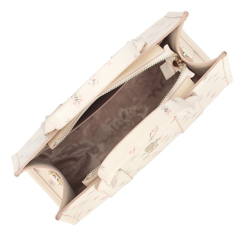 Bolsa De Mano Para Mujer Minnie W Capsule Beige Hbnishi4cw Acabado De Los Herrajes Oro Diseño De La Tela Gráfico