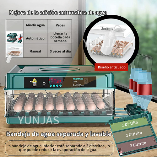 Yunjas 24p Incubadora Automática De Aves De Corral Nacedora