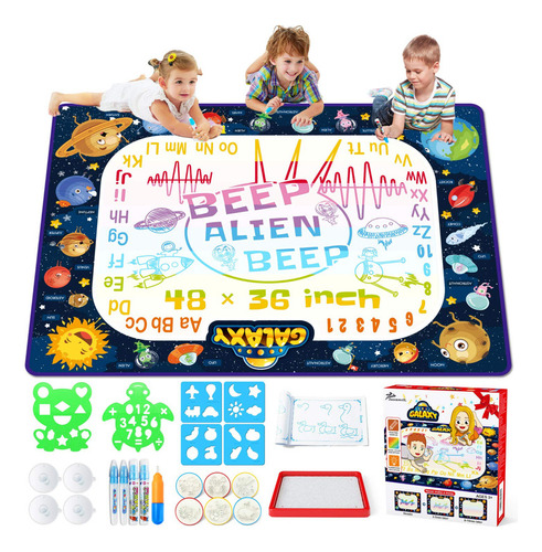 Jasonwell Aqua Water Doodle Mat - 48 X 36 Pulgadas Extra Gra