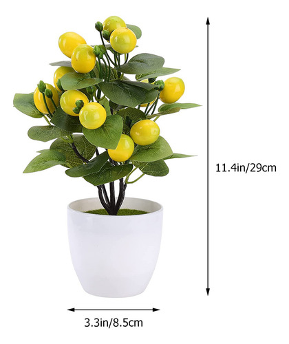2 Miniplantas Artificiales Pequeñas Con Forma De L De Plásti
