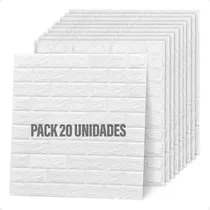 Comprar Placas Autoadhesivas 3d Blanco Ladrillo Pack 20 Placas Otec