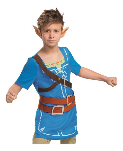 Link Disfraz Para Niños, Disfraz Oficial De Zelda Breath Of 