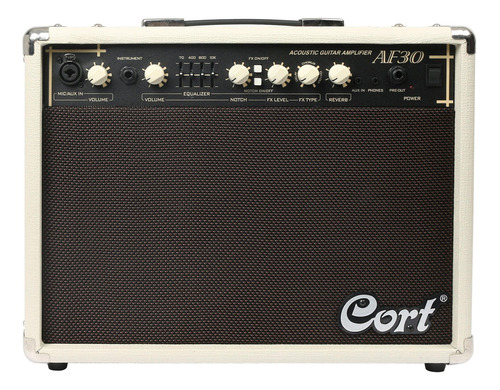 Amplificador De Guitarra Acustica Cort Af30 30w Prm