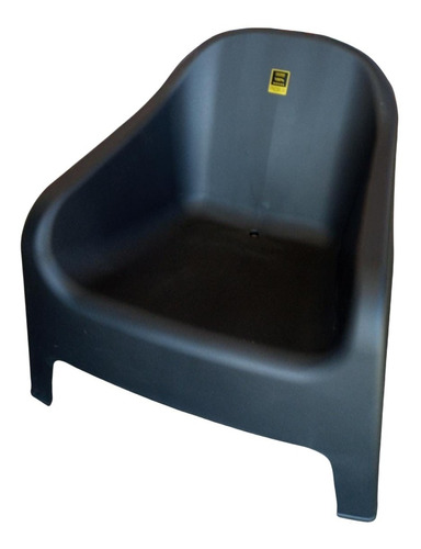 Sillon Plastico Apilable Skarpo Exterior Negro Mascardi