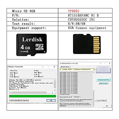 6 Micro Sd 4 Gb Clase Microsdhc Adaptador Producido 3c